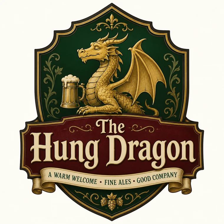 The Hung Dragon pub logo